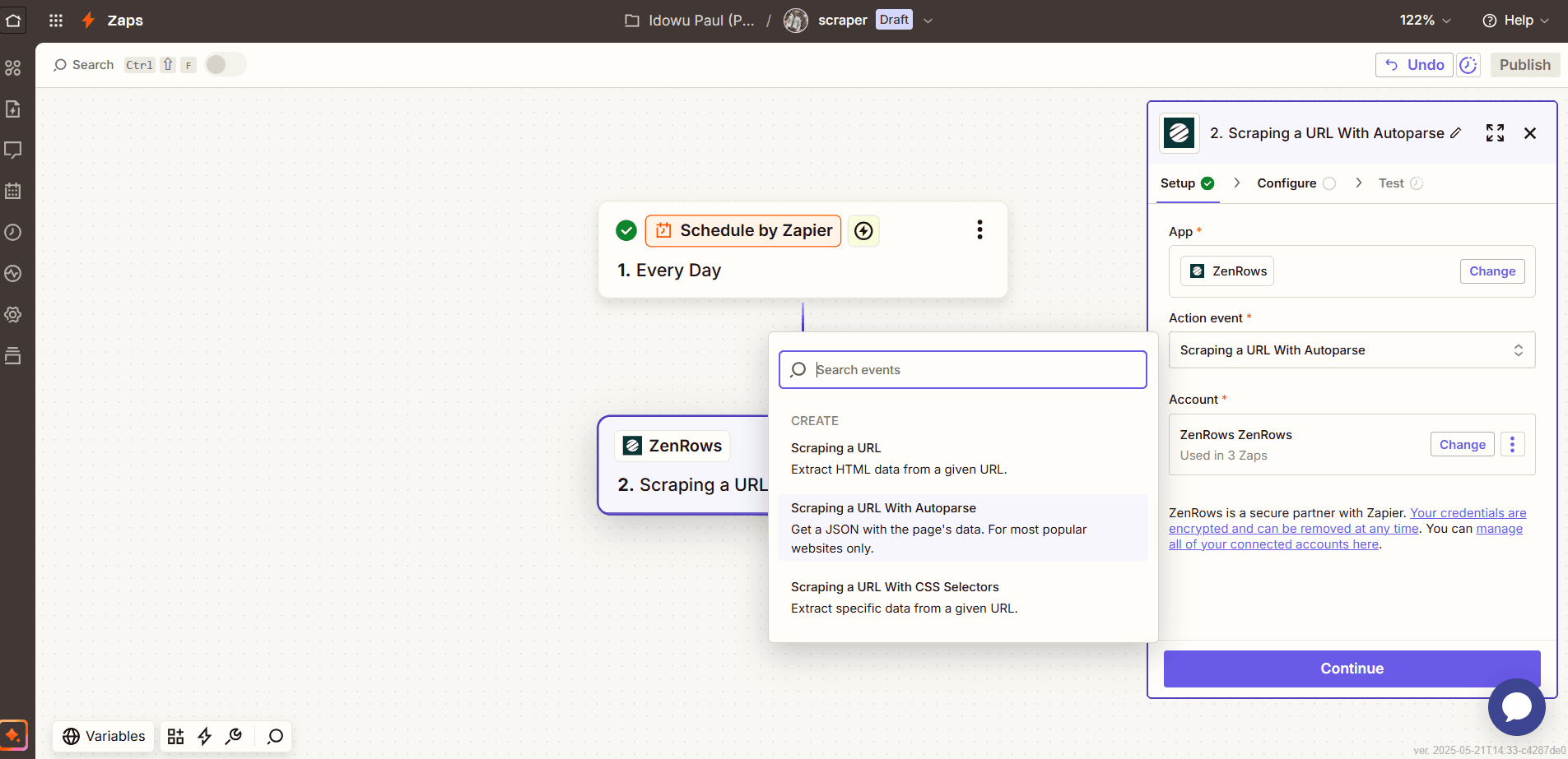 zapier-zenrows-integration-options