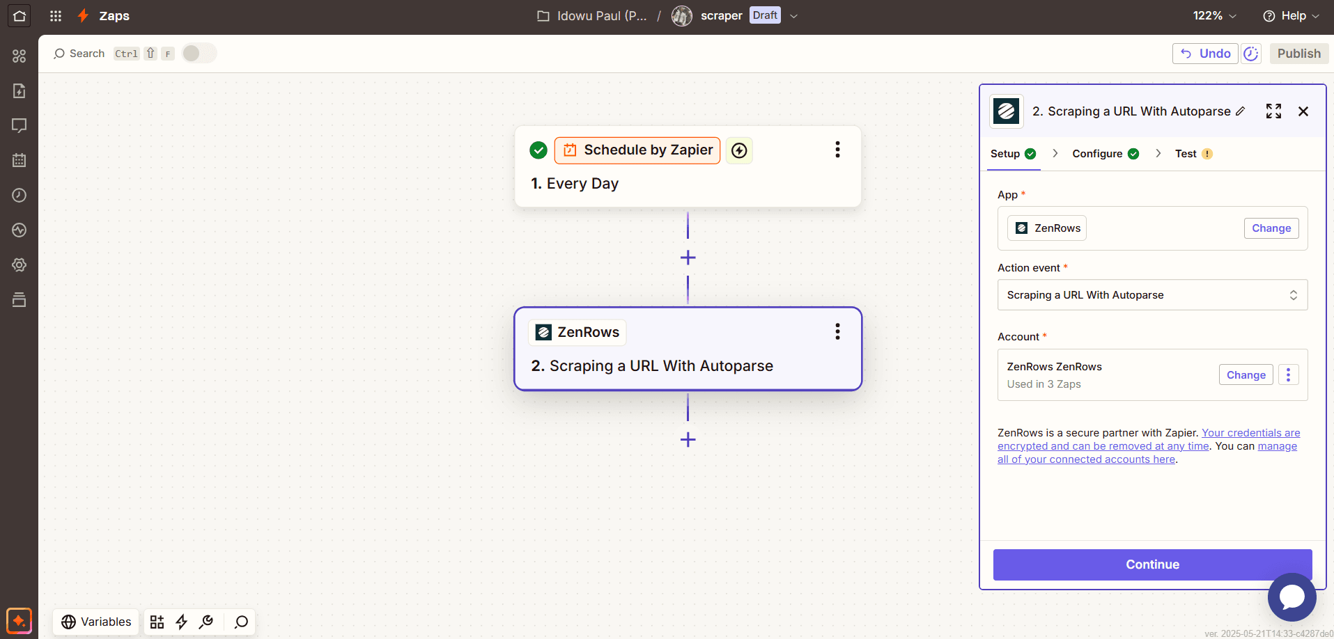 zapier-zenrows-setup-continue