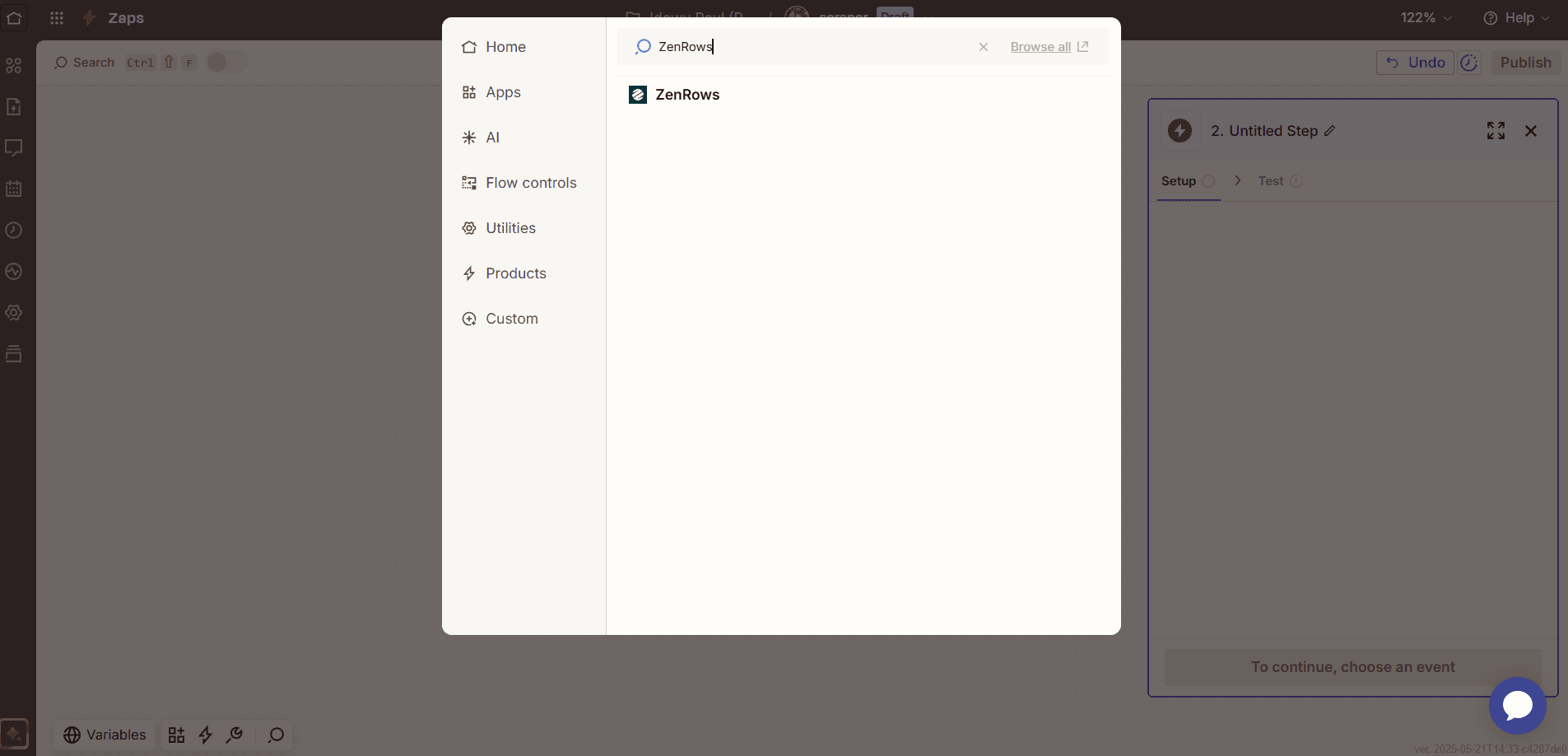 zenrows-search-on-zapier