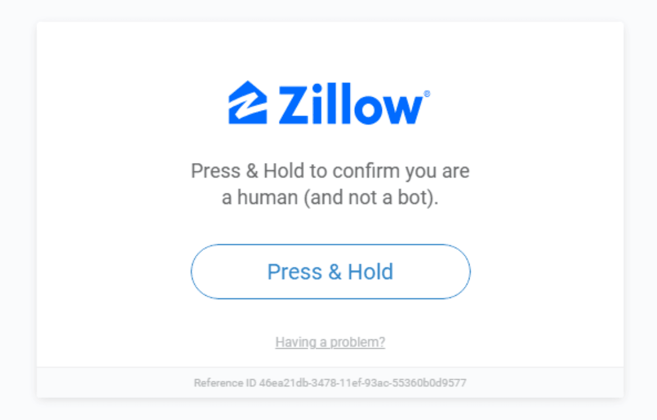 Zillow Homepage